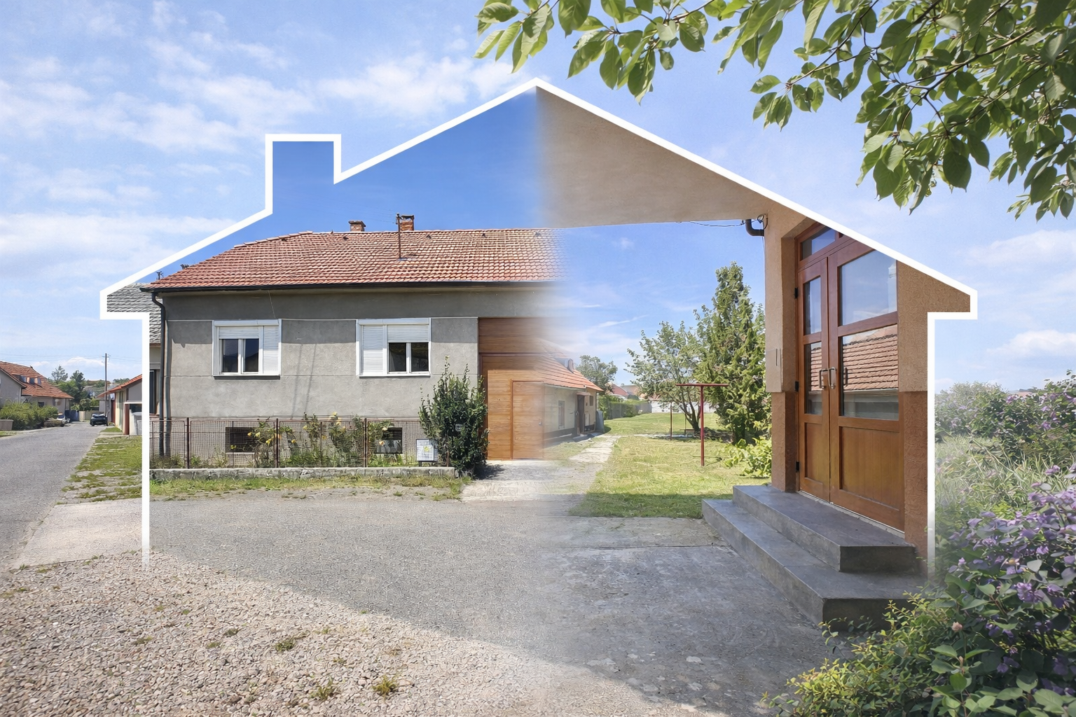 Veľký RD v obci Brodské, 2 bytové jednotky, pozemok 1255 m2